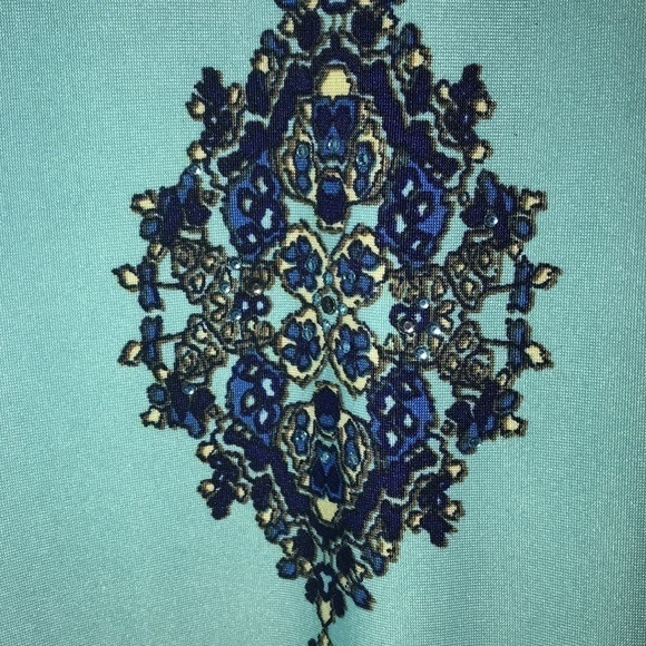 Avenue Turquoise Sparkle Top Size 18/20​​​​ - Picture 2 of 5